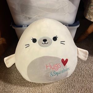 Squishmallow Lucille the Seal  Hugs & Squishes Valentines  12”